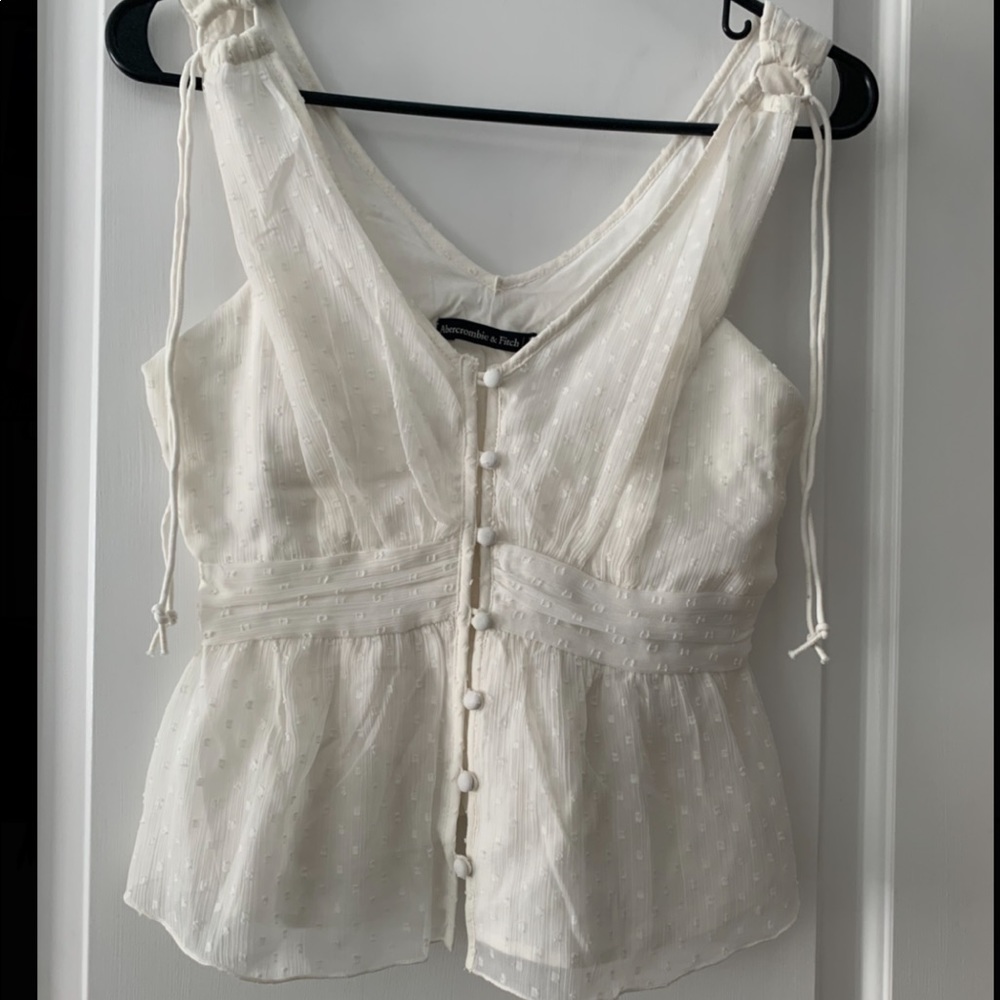 Abercrombie White Tank Top